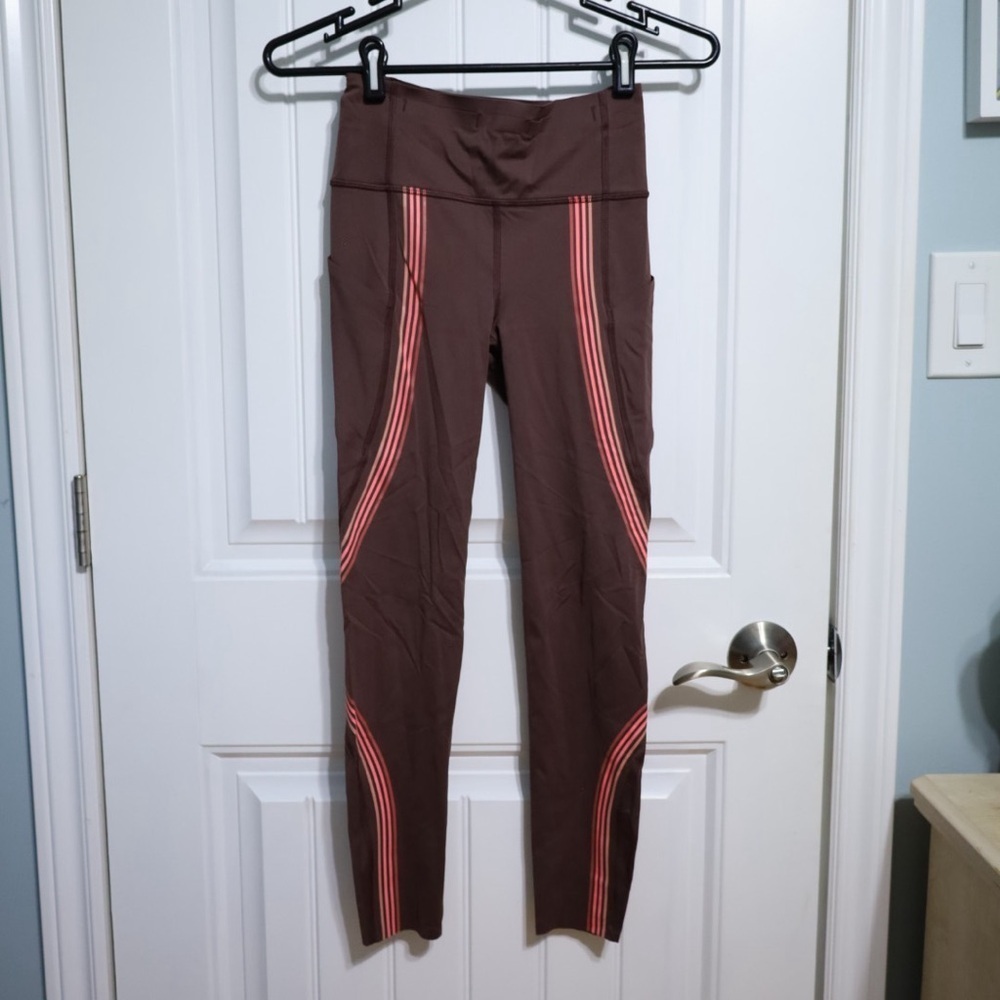 Lululemon Speed Light Tight 25" Cherry Cola / Coral Kiss Women’s Size 4 - Picture 2 of 10